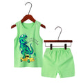 Boys Dinosaur Print Summer Casual Clothing Set childrensterritory