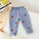 Little Girls Loose Stylish Denim Pants for Spring and Autumn childrensterritory