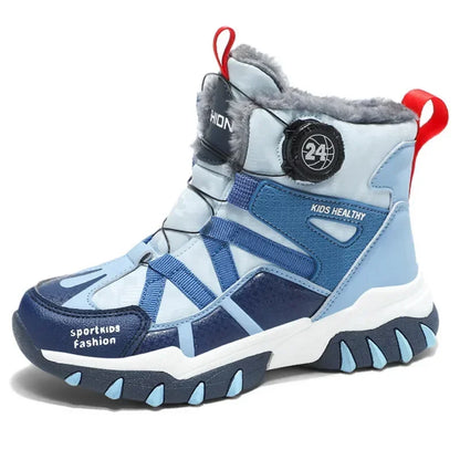 Kids Boys Plush Fashion Winter Warm Fur Shoes childrensterritory