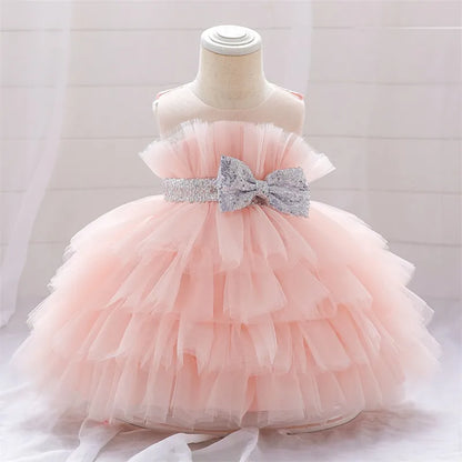 Baby Girls Puffy Christening Princess Brithday Dresses childrensterritory