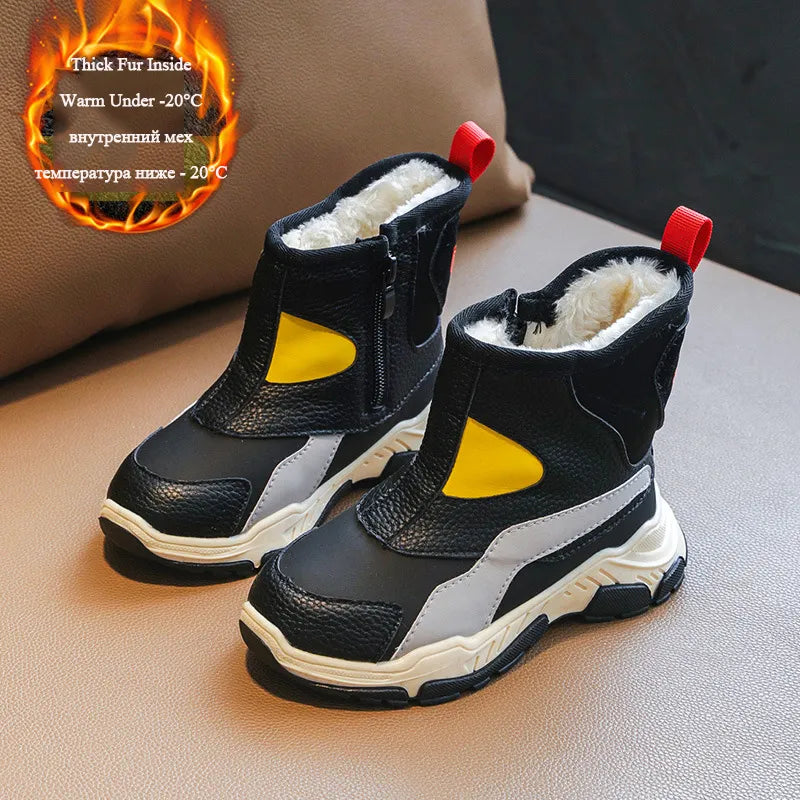 Thicken Cotton Warm Waterproof Winter Shoes for Kids childrensterritory