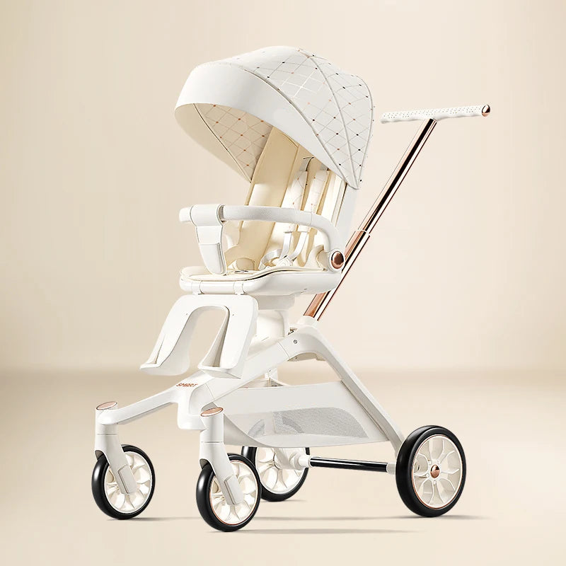 High View Portable Travel Stroller for Babies With 360°Swivel Seat