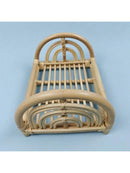 Vintage Handmade Wood Bamboo Basket Baby Photoshoot Prop childrensterritory