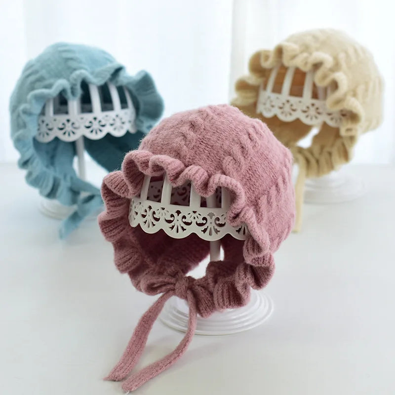 Ear Protection Warm Woolen Knitted Baby Hat childrensterritory