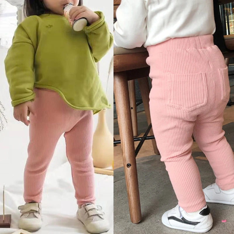 Infant Girls Cotton Tight Outdoor Leggings childrensterritory