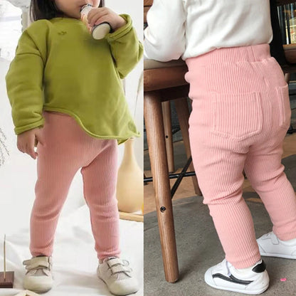 Infant Girls Cotton Tight Outdoor Leggings childrensterritory