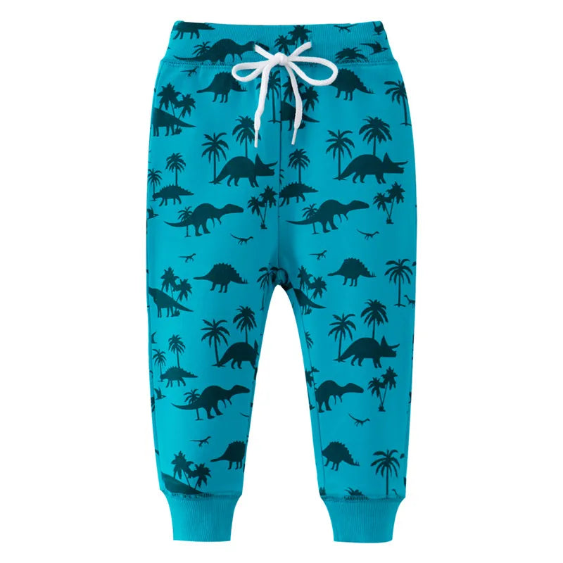 Kids Boys Full Length Animals Print Sweatpants childrensterritory