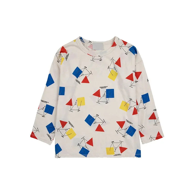 Kids Boys and Girls Trendy Long Sleeve Cool Cartoon Tops childrensterritory