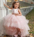 Tiered Tulle Princess Birthday Dress with Sequined Bow for Little Girls childrensterritory