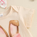 Baby Girl Bunny Print Easter Outfit Set childrensterritory