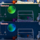 Luminous Colorful Moon Wall Stickers For Kids Bedroom childrensterritory