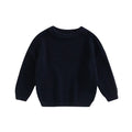 Baby Boys Girls Solid Color Long Sleeve Knit Sweaters childrensterritory
