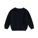 Baby Boys Girls Solid Color Long Sleeve Knit Sweaters childrensterritory