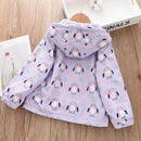 Kids Girls Double-Faced Cartoon Print Korean Style Coats childrensterritory