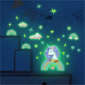 Shine In The Dark Unicorn Stars Wall Stickers for Bedroom childrensterritory