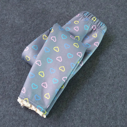 Printed Warm Velvet Leggings for Kids Girls childrensterritory