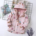 Animal Printed Windproof Kids Girls Warm Fleece Jackets childrensterritory