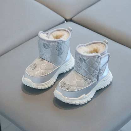 Girls Non-Slip Thick Bottom Warm Padded Snow Boots childrensterritory