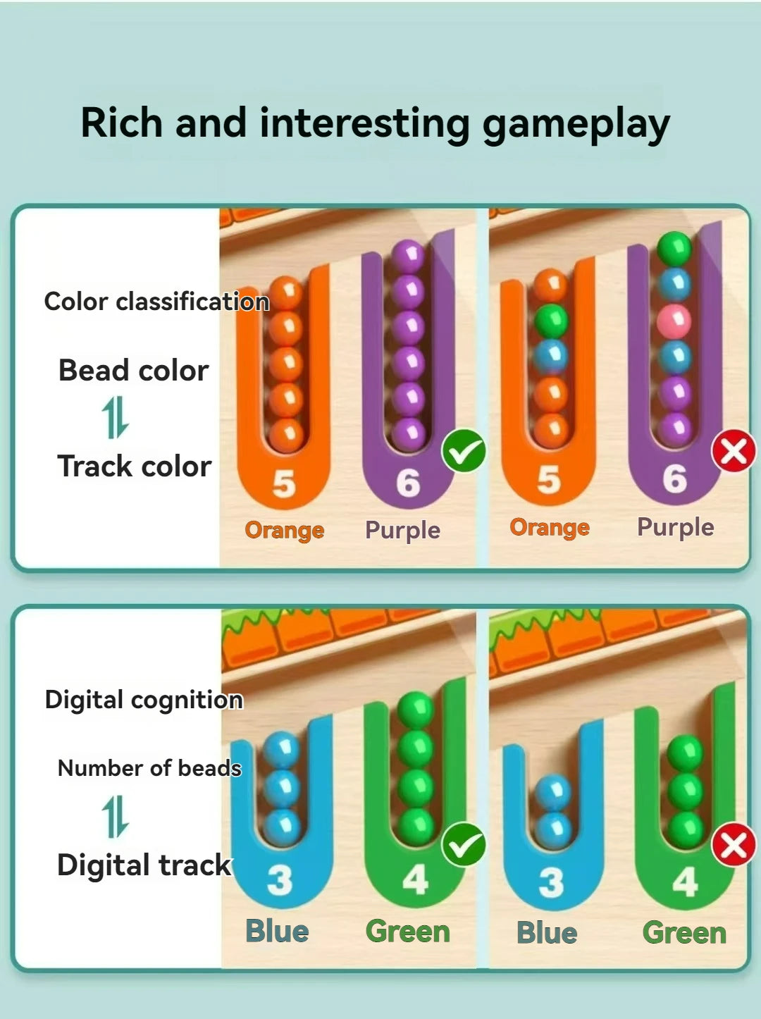 Kids' Early Educational Magnetic Maze Walking Ball Toy