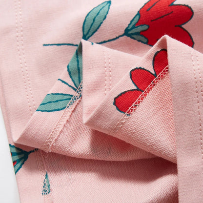 Kids Girls Korean Style Floral Print Summer Party Dress childrensterritory