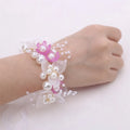 Kids' Girls Pearl and Flower Design Headbands and Wristbands childrensterritory