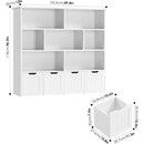Kids Toy Organization With 4 Removable Drawers and 7 Cubbies childrensterritory