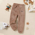 Kids Soft and Comfortable Fabric Solid Color Winter Pants childrensterritory
