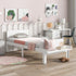 Easy-to-Assemble Twin Bed with Footboard Bench for Kids childrensterritory