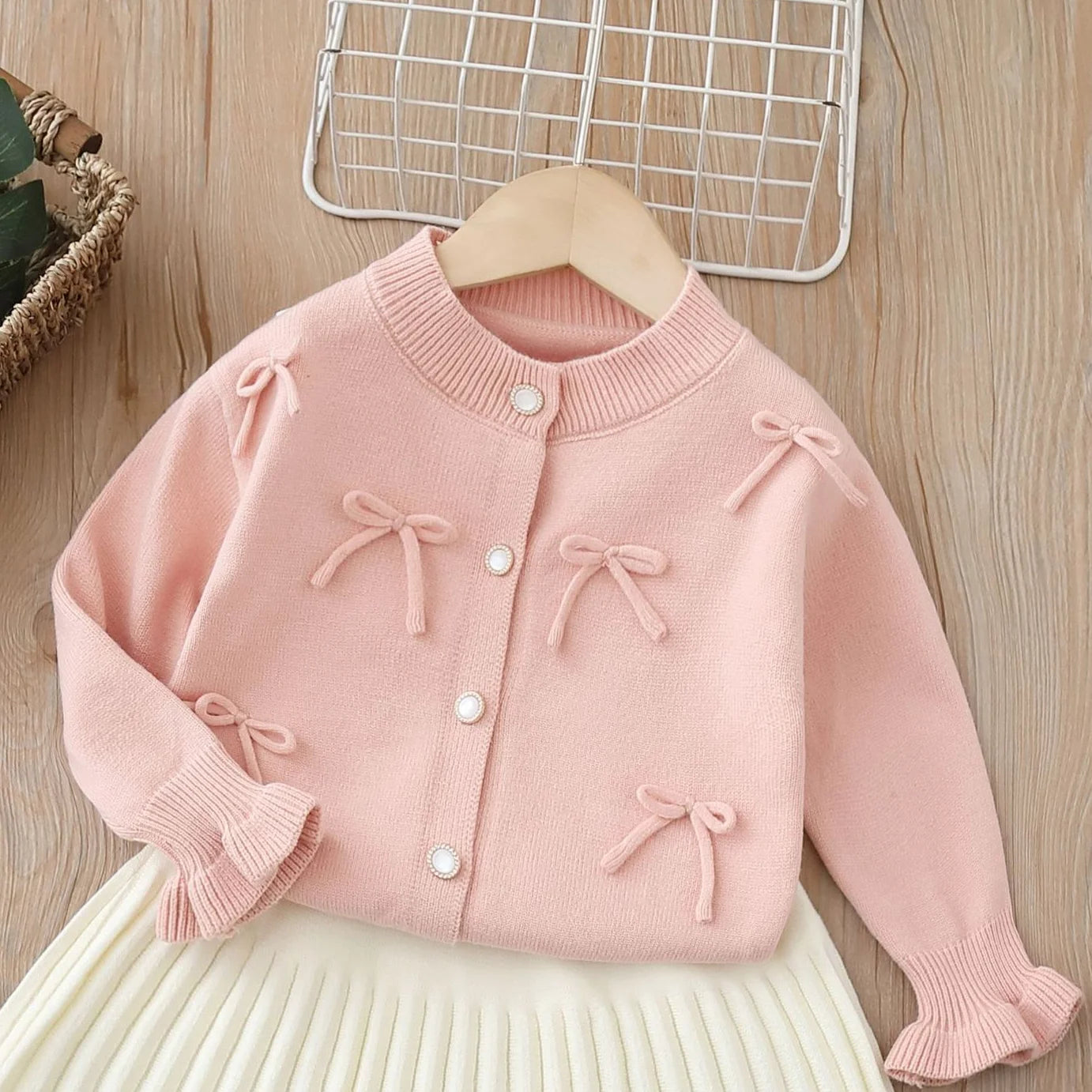 Girls’ Stylish Long-Sleeved Winter Outfit