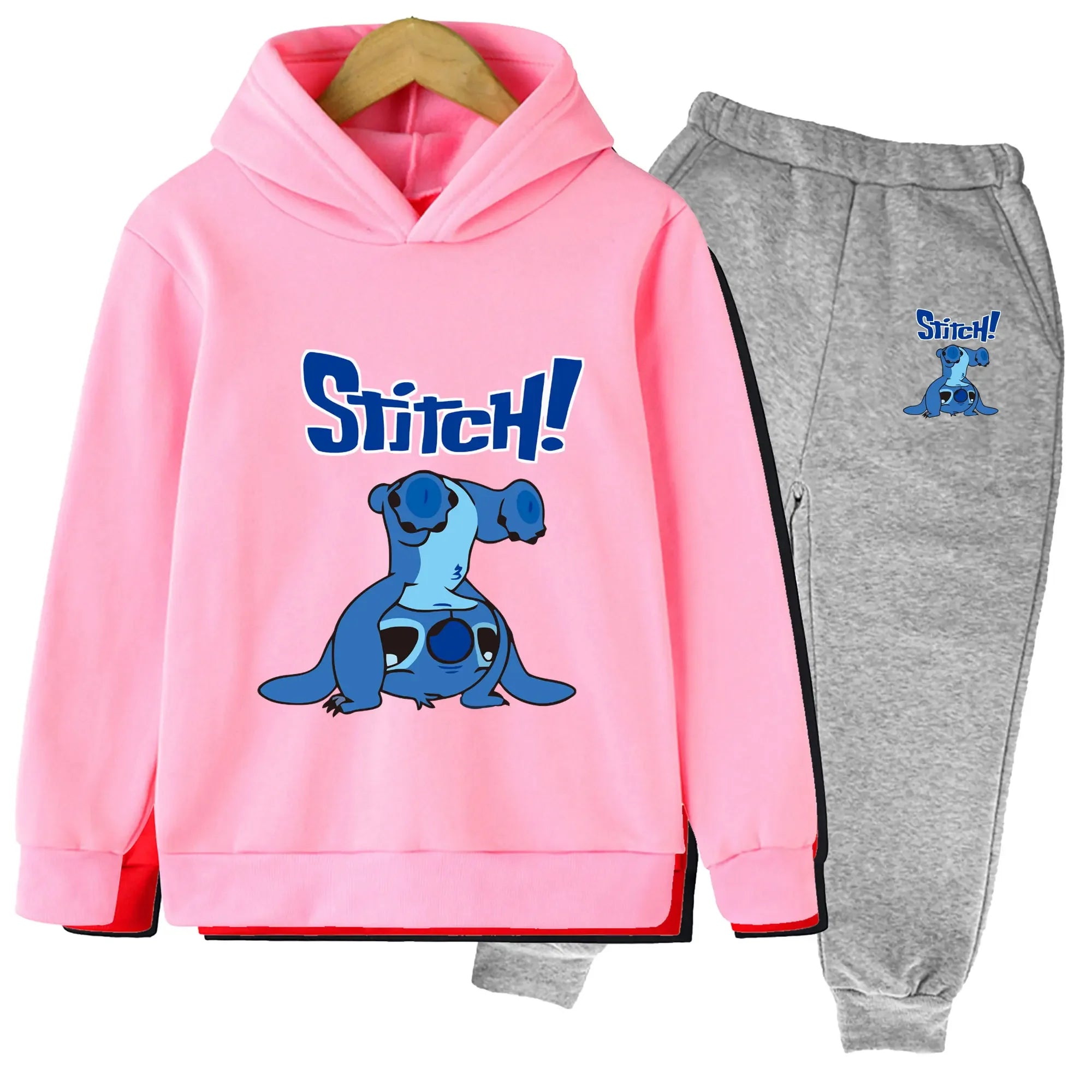 Long-Sleeved Cartoon Print Winter Tracksuit For Kids