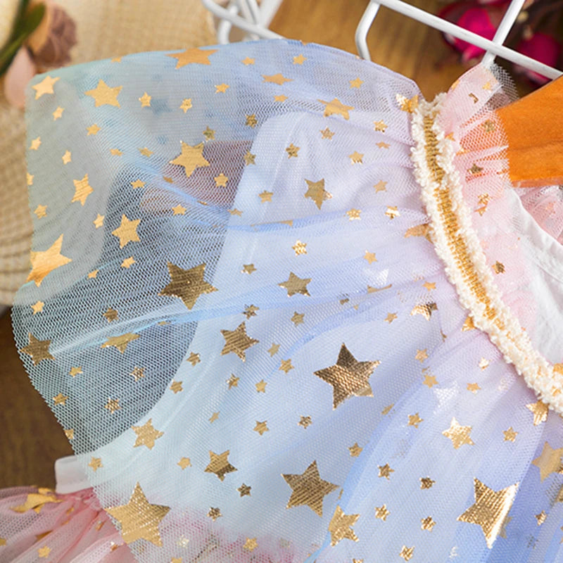 Kids Girls Sequin Rainbow Prom/Birthday Princess Dresses childrensterritory