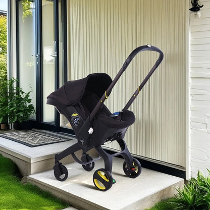 Lightweight and Foldable 4-in-1 Baby Stroller, Car Seat Compatible childrensterritory