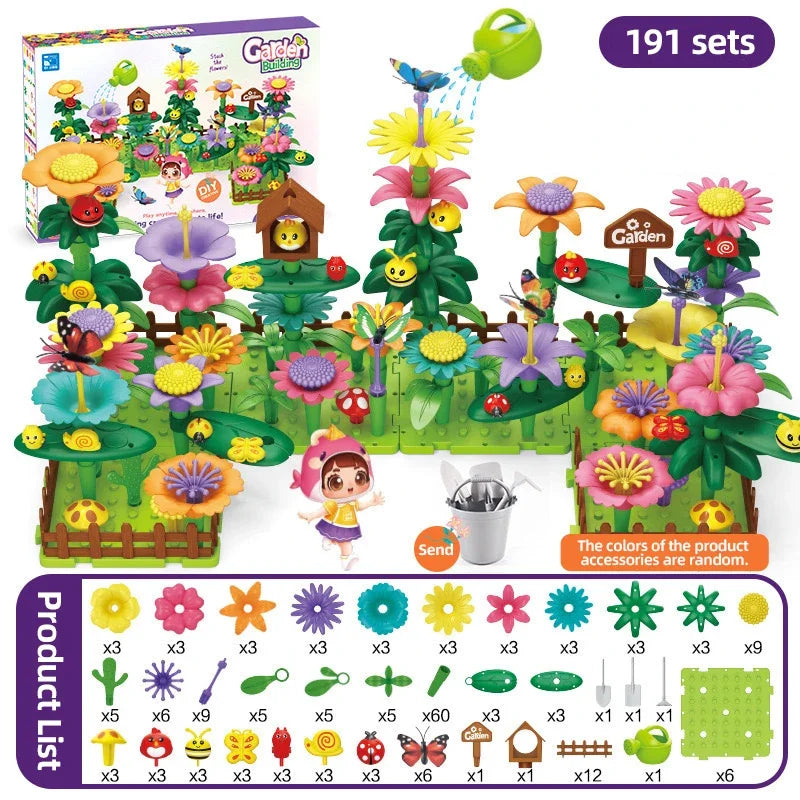 Educational Flower Garden Building Toys for Kids