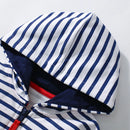 Cartoon Shark Design Cotton Hoodies for Kids childrensterritory