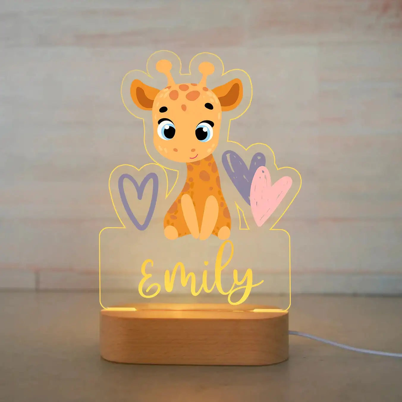 Personalized Cartoon Animal Design Night Light for Kids Room childrensterritory