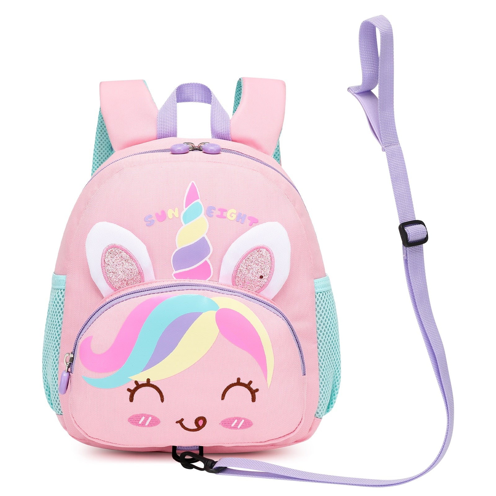 3D Cartoon Deisgn Kids School Backpacks with Traction Line childrensterritory