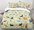 3D Cartoon Animal Print Microfiber Kids Bedding Sets childrensterritory