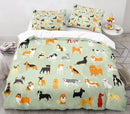 3D Cartoon Animal Print Microfiber Kids Bedding Sets childrensterritory