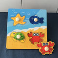 Kids Shape Matching Wooden Puzzle Educational Toys childrensterritory