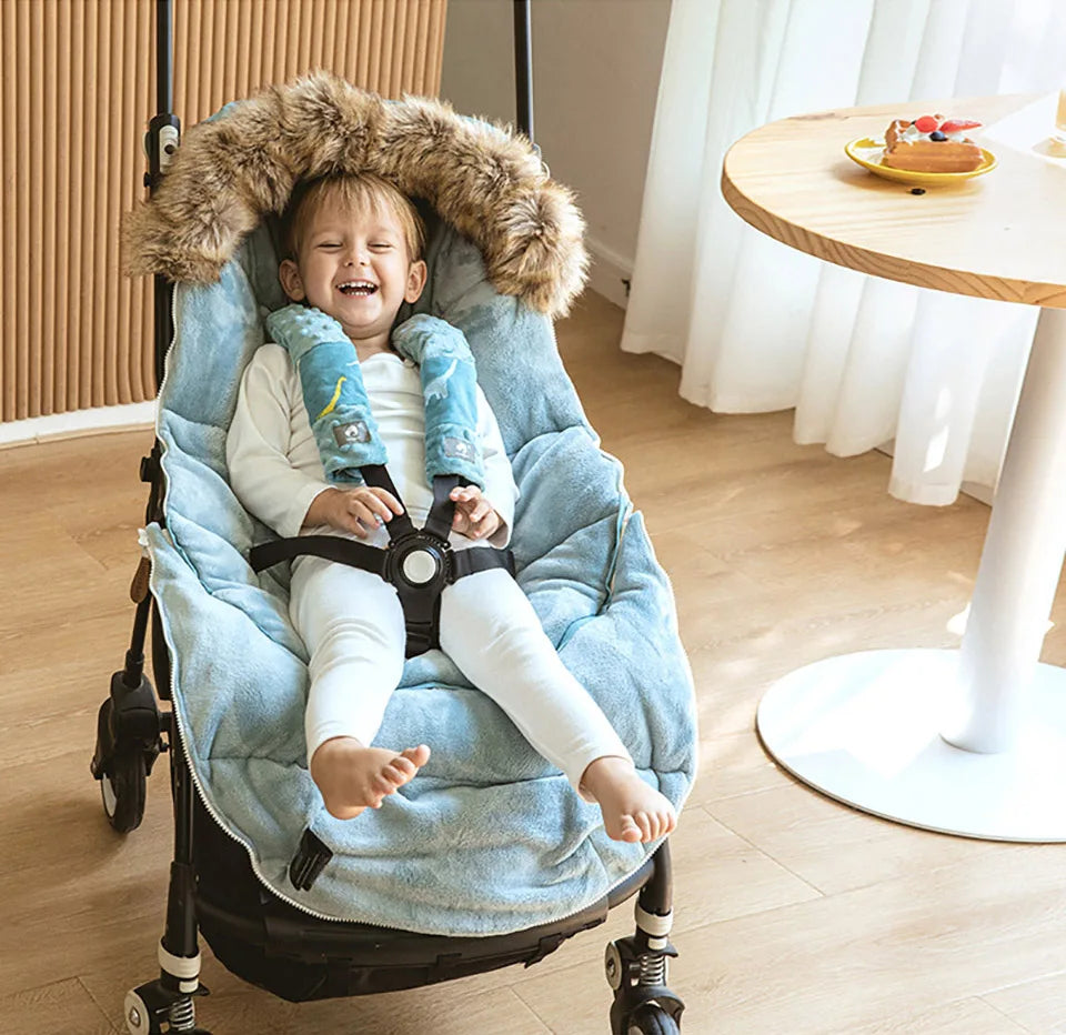 Warm and Thick Baby Stroller Footmuff for the Winter