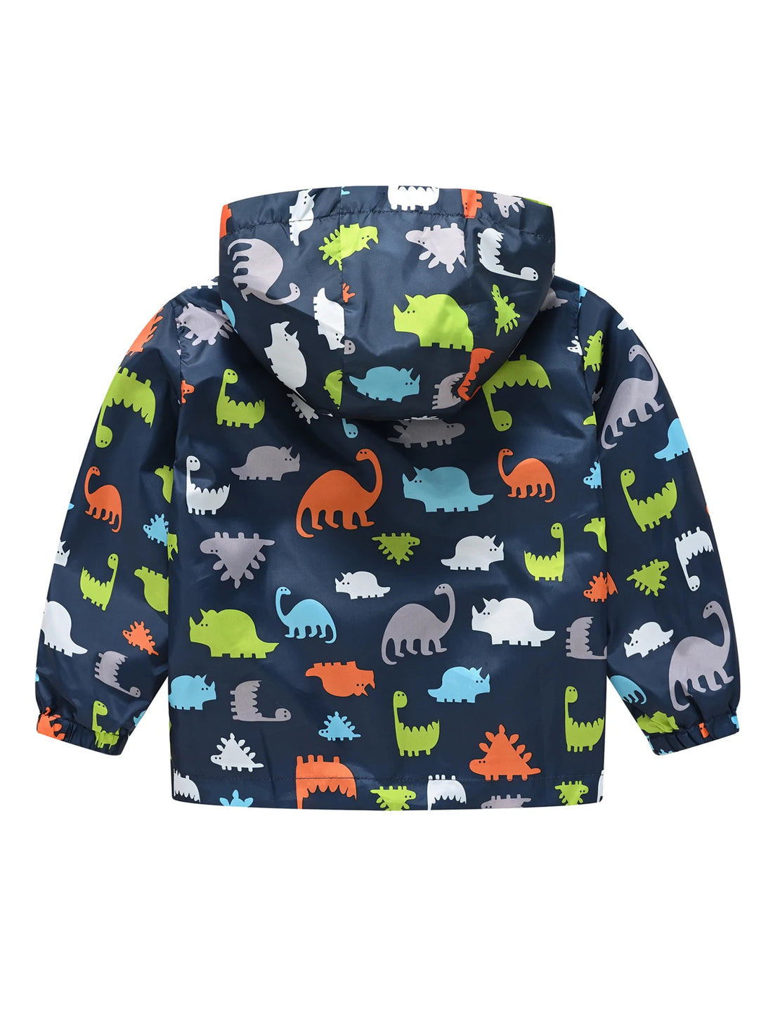 Dinosaurs Graphic Print Kids Boys Windproof Hooded Jackets