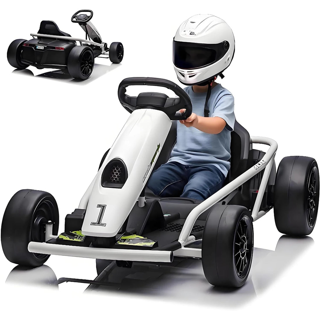 Kids 4 Wheel Ride on Car w/ Clutch &amp;amp; Hand Brake