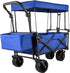 Collapsible Garden Cart with Canopy and Wheels childrensterritory
