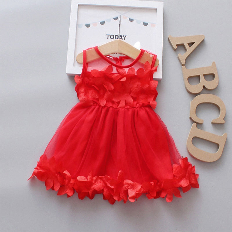 Baby Girl Flower Fairy Summer Birthday Party Dresses childrensterritory