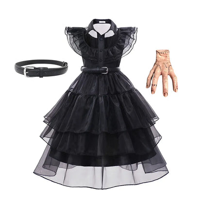 Wednesday Addams Kids Easter Halloween Party Costumes childrensterritory