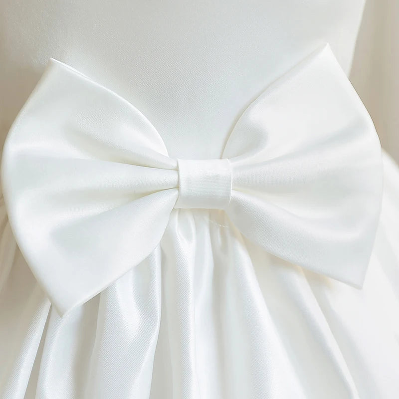 Toddler Girl Elegant Sleeveless First Communion Dress