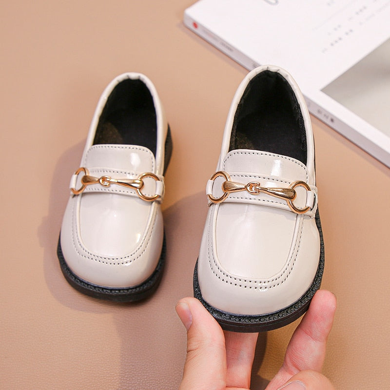 Kids Boys Girls British Style Leather Shoes for Party childrensterritory