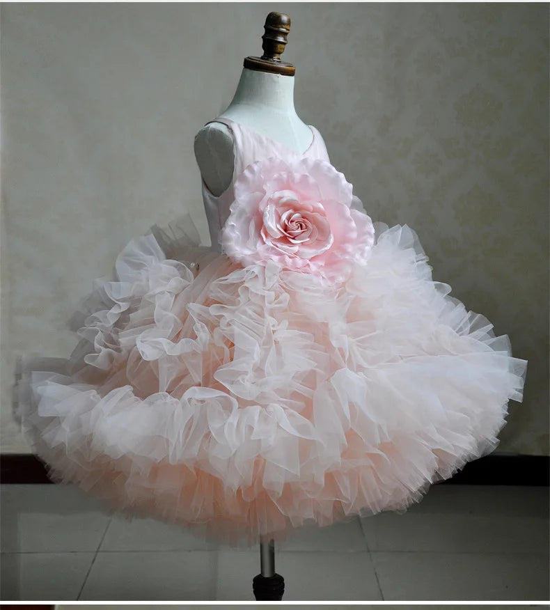 Tutu Pink Puffy Baby/Kids Girl Birthday, Baptism Dress