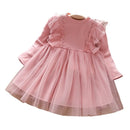 Girls' Long-Sleeved Elegant Party Dresses childrensterritory