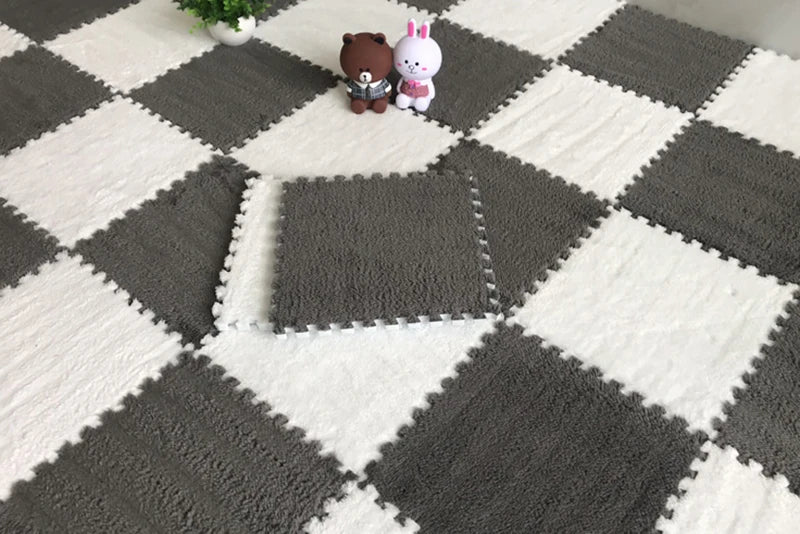 Stain Resistant Splicing Mat Ins Style Room Carpet 30*30 Cm childrensterritory